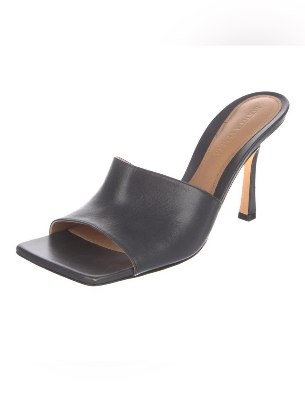Grey Bottega Stretch Sandal Mule